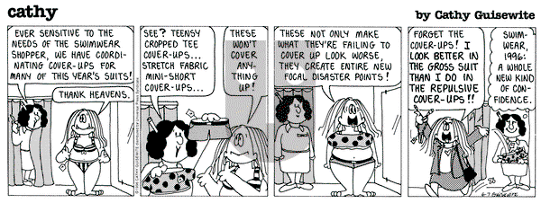 Cathy Classics on Friday June 7, 1996 Comic Strip