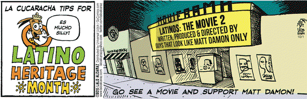 La Cucaracha on Thursday October 1, 2015 Comic Strip