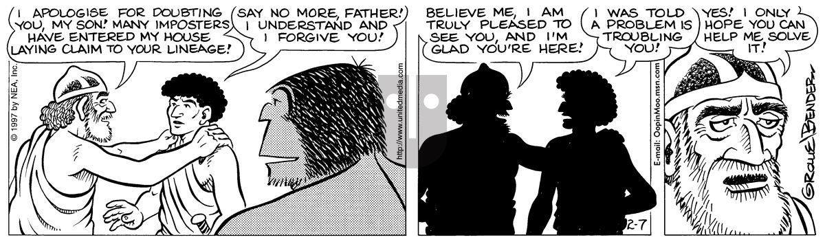Alley Oop - Friday February 7, 1997 Comic Strip