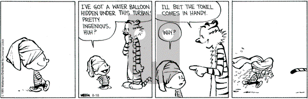 Calvin and Hobbes on Tuesday August 18, 2015 Comic Strip