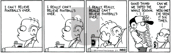 FoxTrot - Monday February 1, 1993 Comic Strip