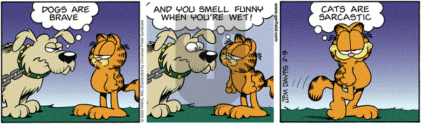 Garfield on Wednesday February 9, 2000 Comic Strip