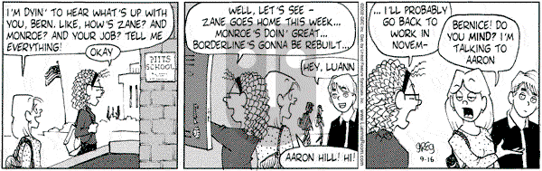 Luann on Monday September 16, 2002 Comic Strip