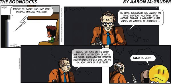 The Boondocks on Sunday March 20, 2005 Comic Strip