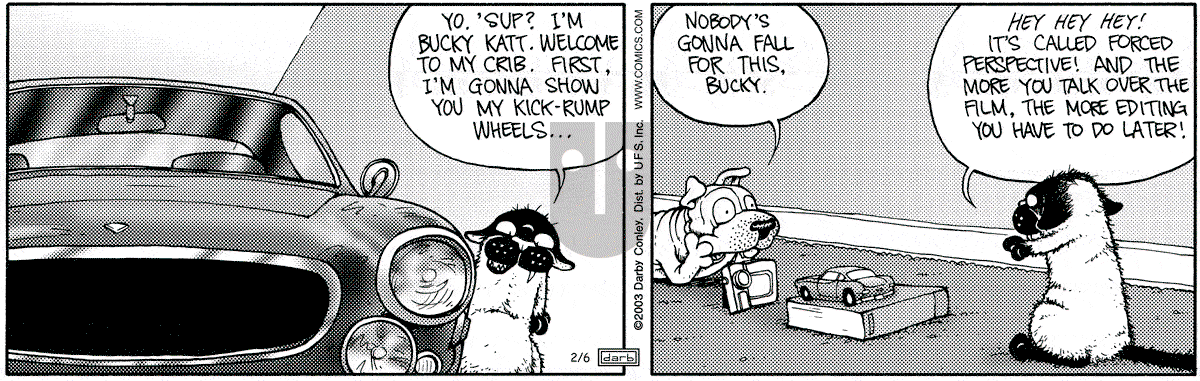 Get Fuzzy - Thursday February 6, 2003 Comic Strip
