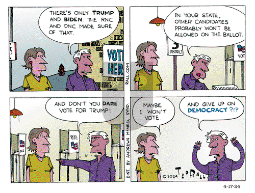 Ted Rall - Wednesday April 17, 2024 Comic Strip