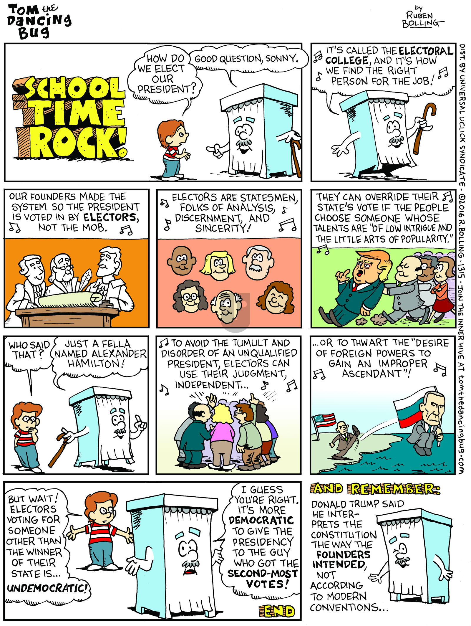 Tom the Dancing Bug on Monday November 28, 2016 Comic Strip