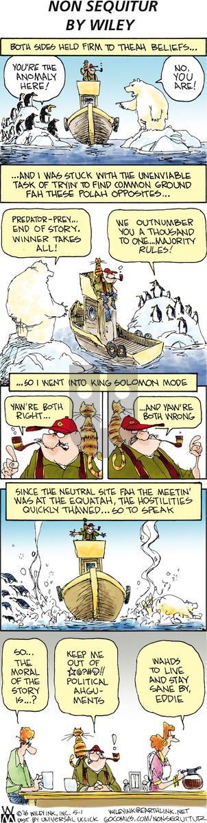Non Sequitur on Sunday May 1, 2016 Comic Strip