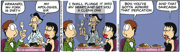 Garfield on Friday February 13, 2009 Comic Strip