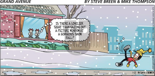 Grand Avenue on Sunday January 22, 2012 Comic Strip