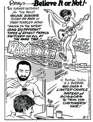 Ripley's Believe It or Not on Friday August 1, 2003 Comic Strip