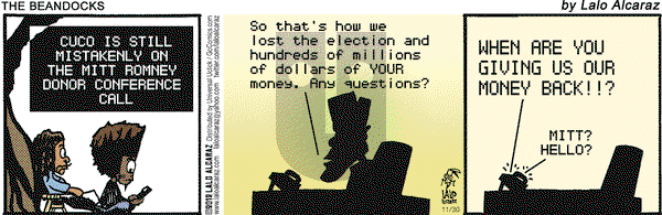 La Cucaracha on Friday November 30, 2012 Comic Strip