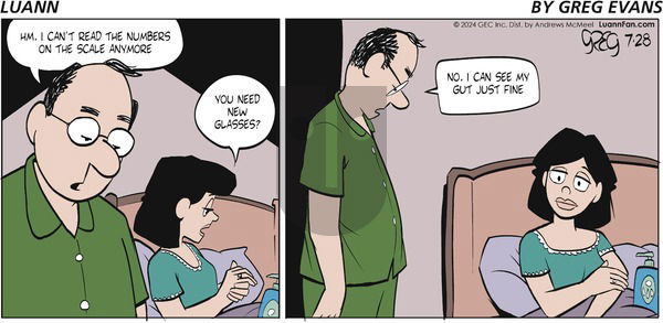 Luann - Sunday July 28, 2024 Comic Strip