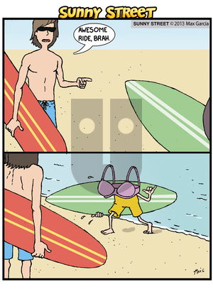 Sunny Street on Thursday December 19, 2013 Comic Strip