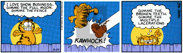 Garfield on Wednesday March 24, 1982 Comic Strip