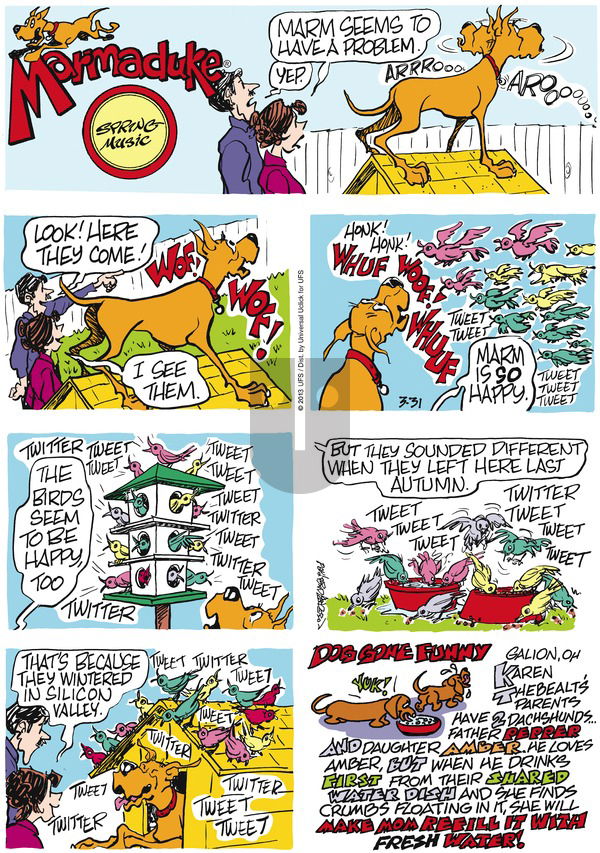 Marmaduke on Sunday March 31, 2013 Comic Strip