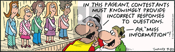 Frank and Ernest on Thursday September 20, 2018 Comic Strip