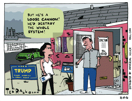 Ted Rall on Monday October 10, 2016 Comic Strip