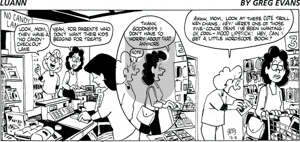 Luann on Sunday December 5, 1993 Comic Strip