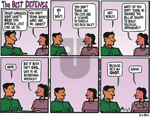 Ted Rall on Monday May 5, 2003 Comic Strip