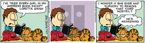 Garfield on Friday July 27, 2001 Comic Strip