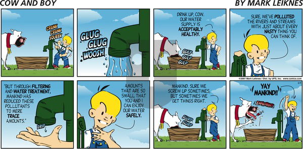 Cow and Boy Classics on Sunday August 19, 2007 Comic Strip