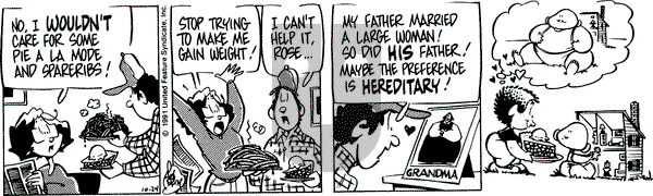 Rose is Rose on Thursday October 24, 1991 Comic Strip