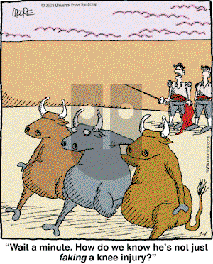 In the Bleachers - Tuesday March 4, 2003 Comic Strip