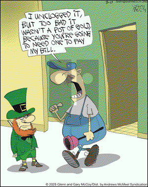 The Flying McCoys on Monday March 17, 2025 Comic Strip