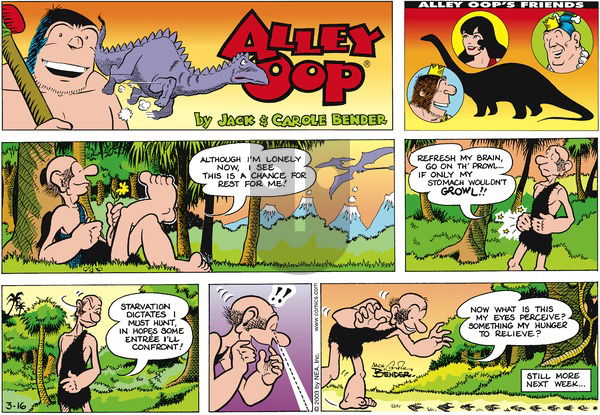 Alley Oop on Sunday March 16, 2003 Comic Strip