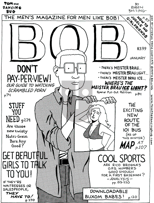 Tom the Dancing Bug on Saturday February 26, 2000 Comic Strip