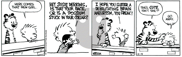 Calvin and Hobbes on Wednesday December 4, 1985 Comic Strip
