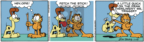 Garfield on Tuesday November 15, 2005 Comic Strip