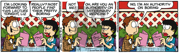 Garfield on Wednesday September 6, 2006 Comic Strip