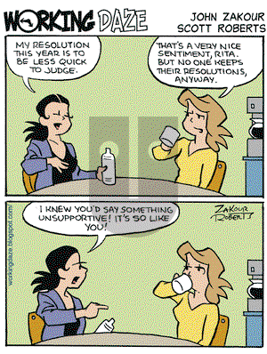 Working Daze on Thursday January 22, 2009 Comic Strip
