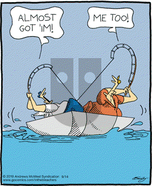In the Bleachers on Saturday September 14, 2019 Comic Strip