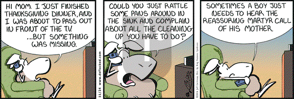 DeFlocked on Thursday November 24, 2016 Comic Strip