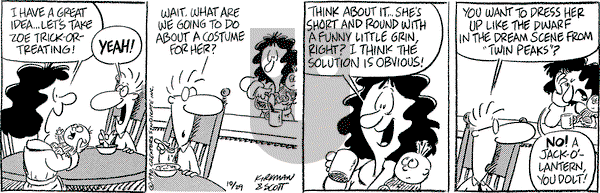 Baby Blues on Monday October 29, 1990 Comic Strip