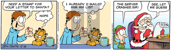 Garfield - Friday December 18, 2009 Comic Strip