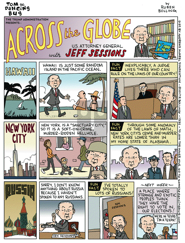 Tom the Dancing Bug on Friday April 28, 2017 Comic Strip