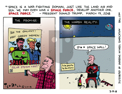 Ted Rall on Monday March 19, 2018 Comic Strip