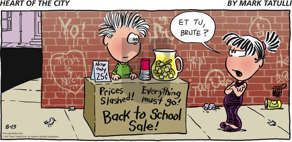 Heart of the City on Sunday August 13, 2017 Comic Strip
