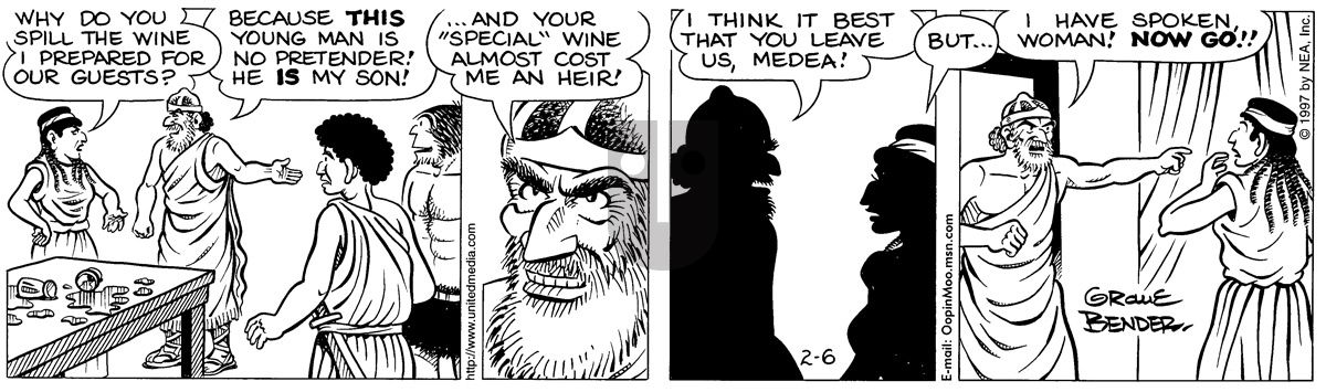 Alley Oop - Thursday February 6, 1997 Comic Strip