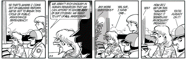 Doonesbury on Friday March 5, 1993 Comic Strip