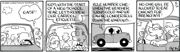Drabble on Saturday August 31, 2002 Comic Strip
