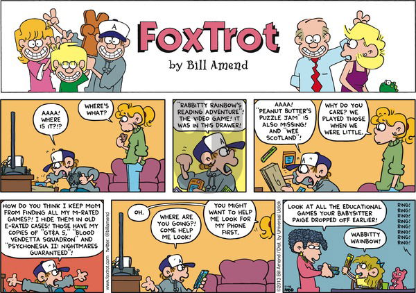 FoxTrot on Sunday November 10, 2013 Comic Strip