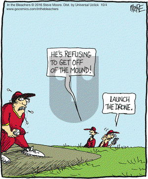 In the Bleachers on Tuesday October 4, 2016 Comic Strip