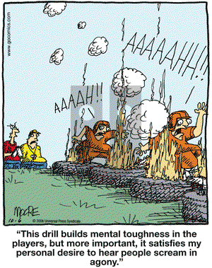 In the Bleachers on Monday October 6, 2008 Comic Strip