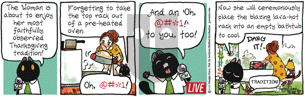 Breaking Cat News on Thursday November 28, 2019 Comic Strip