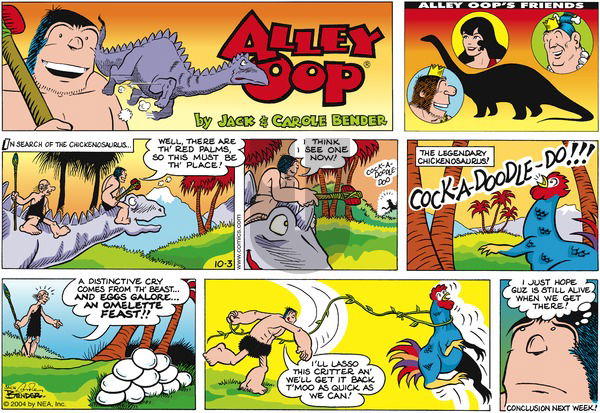 Alley Oop on Sunday October 3, 2004 Comic Strip